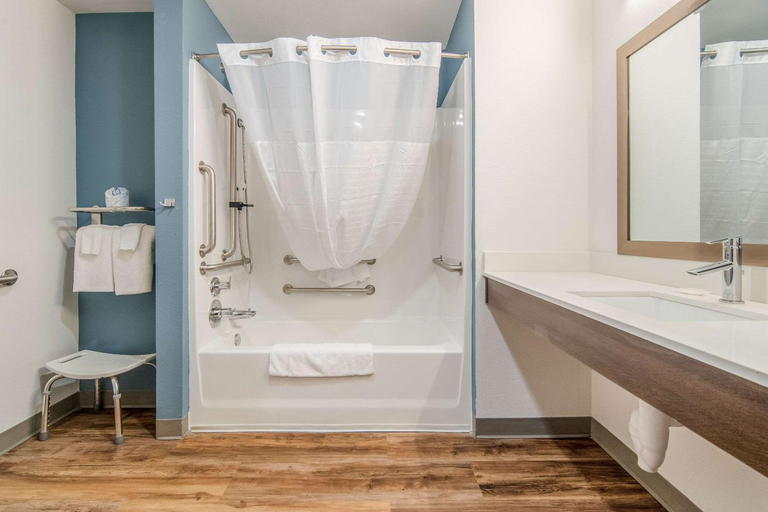 Bathroom 3, WoodSpring Suites North Ft Worth Alliance TX Speedway, Tarrant