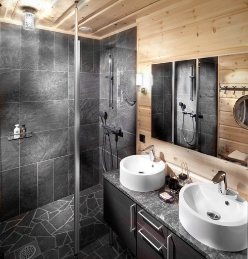 Bathroom, Hotel Yllashumina, Lapland