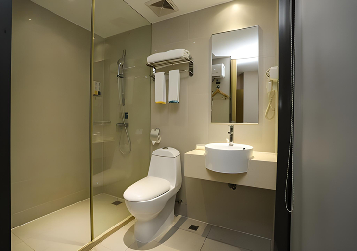 Bathroom 3, City Comfort Inn Guangzhou Baiyun Mountain, Guangzhou