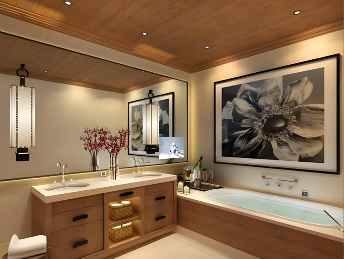 Bathroom 4, The Alpina Gstaad, Saanen