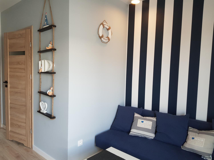 Bedroom, Apartament z tarasem na dachu B22, Słupsk