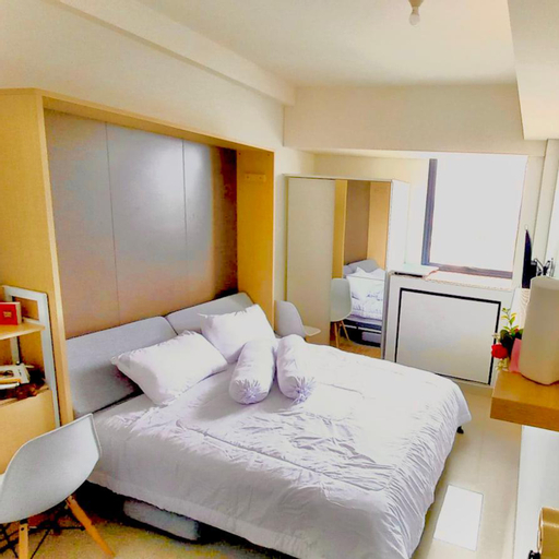 Bedroom 2, Apateu Studio Syariah - Unit Lengkap Tinggal Bawa Koper at Apartemen Bandaraya Tallasa City Makassar, Makassar