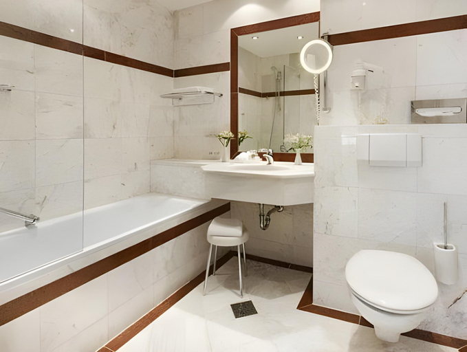 Bathroom 5, Schlossberghotel - Das Kunsthotel, Graz