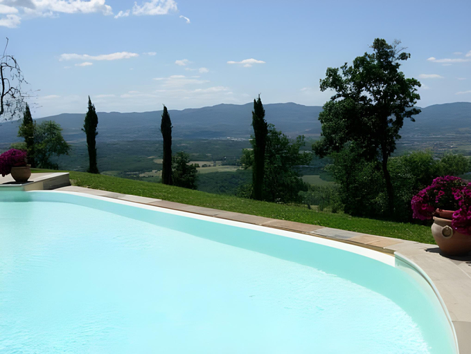 Swimming pool 2, Detached villa for 6-pers with outdoor swimming pool, Arezzo