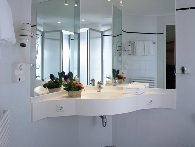 Bathroom 4, アクツェント グルナウ ホテル(Grunau Hotel), Bayreuth