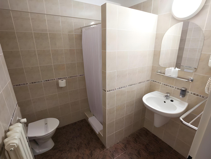Bathroom, Novomestsky hotel, Praha 1