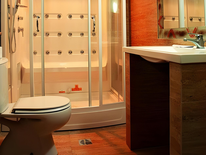 Bathroom 2, Hotel Alexandros, East Macedonia and Thrace