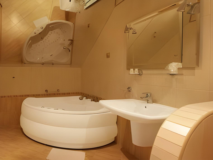 Bathroom 3, Hotel Daria, Tychy City