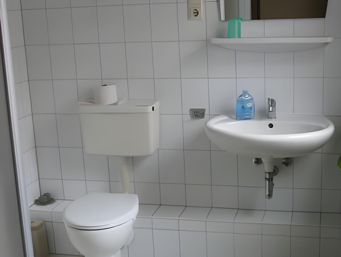 Bathroom 3, Hotel Deutscher Hof, Darmstadt-Dieburg