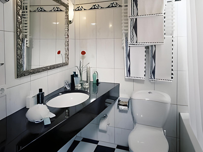 Bathroom 3, DAS v EVERT Hotel - am Congress Centrum Wurzburg, Würzburg