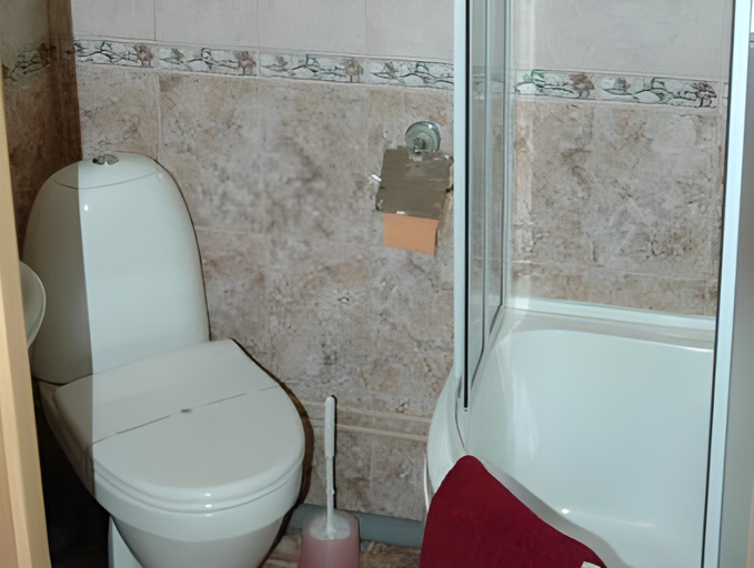 Bathroom, Vega Hotel, Irkutskiy rayon