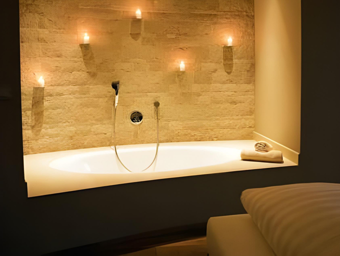 Bathroom 3, Hotel Restaurant Spa Torkel, Lindau (Bodensee)