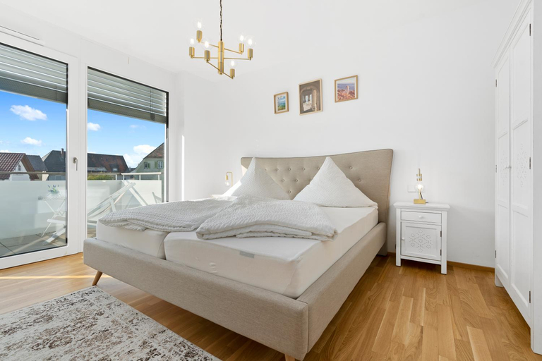 Bedroom, ANYTIME - Riedlepark Apartments, Bodenseekreis