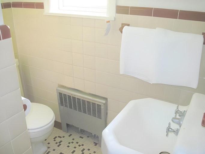 Bathroom 2, Horse Cave Motel, Hart