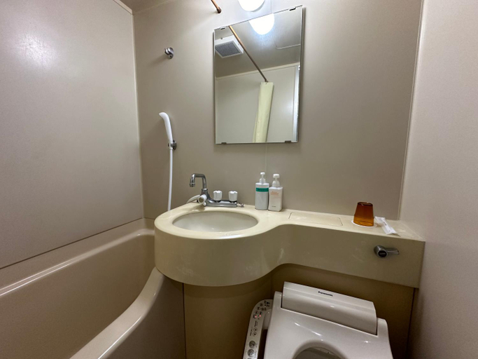 Bathroom 3, Business Hotel Ishimura, Mibu