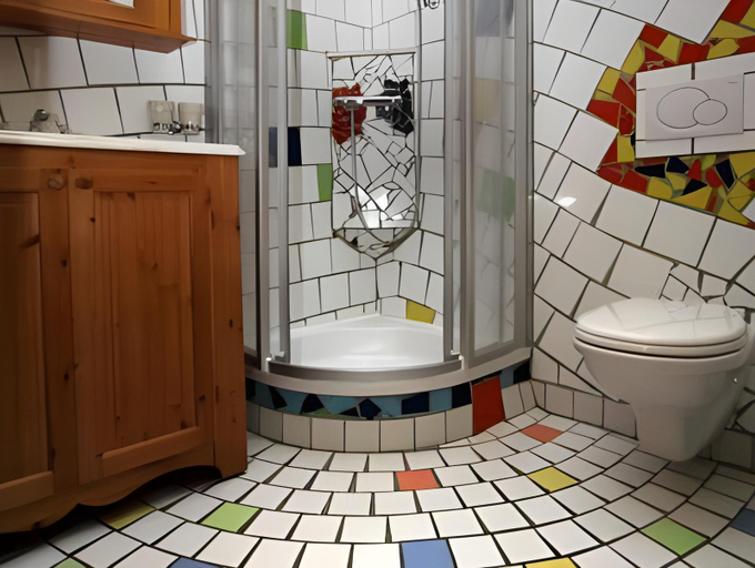 Bathroom 3, Weingut Bohrn Himmelbett, Mistelbach
