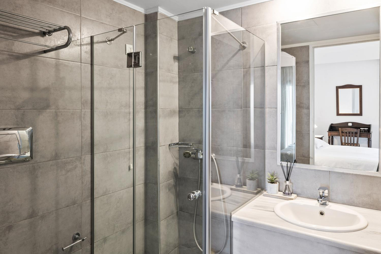 Bathroom 5, Erofili Beach Hotel, North Aegean