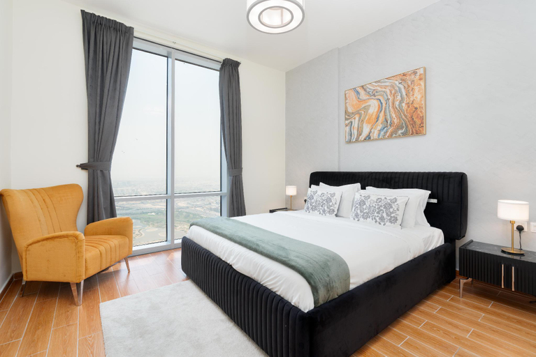 Bedroom 2, Lux BnB I Amna Tower I Sky Line Views, Dubai