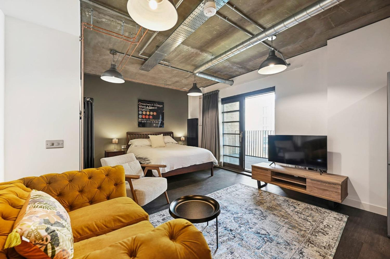 Bedroom 2, Ferrum at Wembley Park - NY Warehouse Loft Style, London