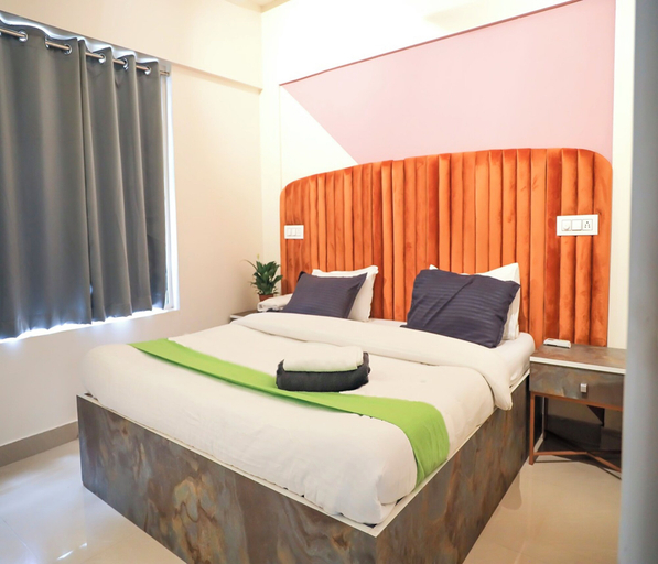 Bedroom 2, Copper 11 Service Apartments -SB Road, Shivaji Nagar, Pune, Pune