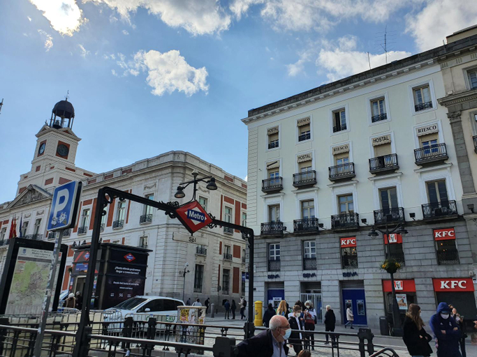 Exterior view, Hostal Riesco, Madrid