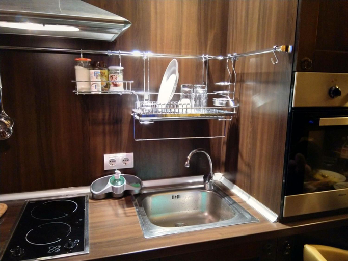 Kitchen, Arendo Sun - studio in Barcelo Hotel, Nesebar