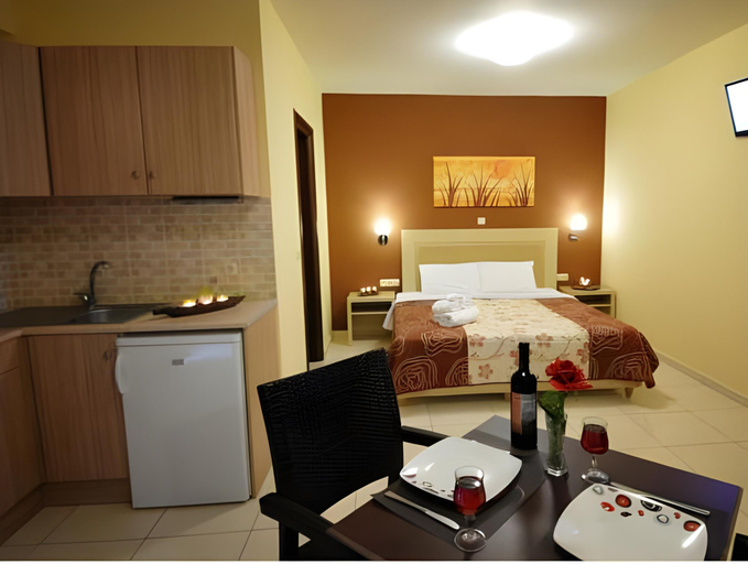 Bedroom, Faros Luxury Suites, Peloponnese