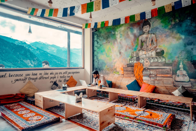 Public Area, Cafe Monkbase- Food and Stay, Kullu