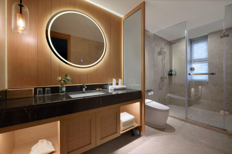 Bathroom 5, Blossom Hill Hotel Bazhong Enyang, Bazhong