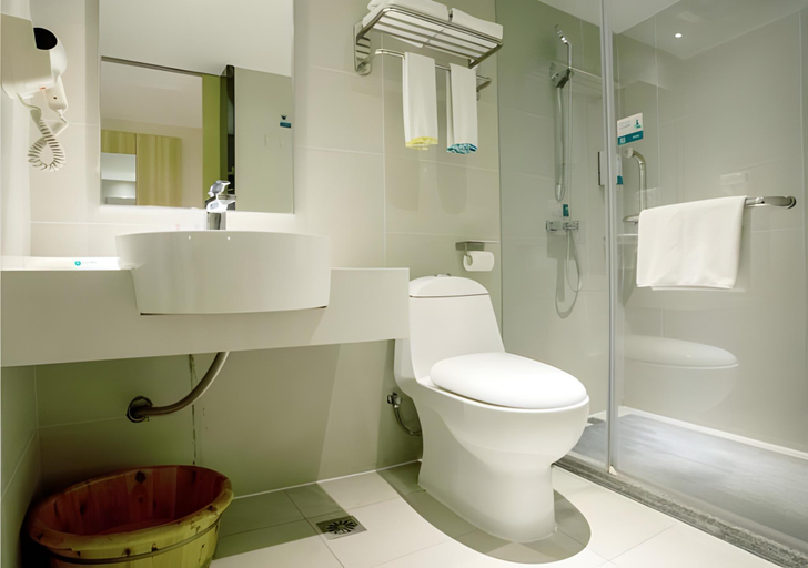 Bathroom 3, City Comfort Inn Chengdu Giant Panda Base, Chengdu