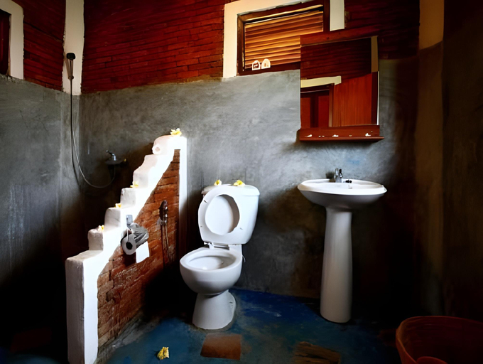 Bathroom 2, Pailove & Baanchonphao Resort, Pai