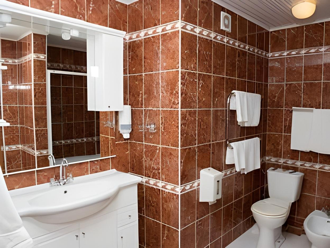 Bathroom 3, Mir Hotel, Holosiïvs'kyi