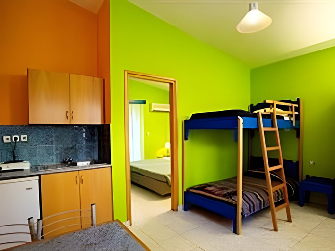 Bedroom 2, Aspro Spiti Hotel, South Aegean
