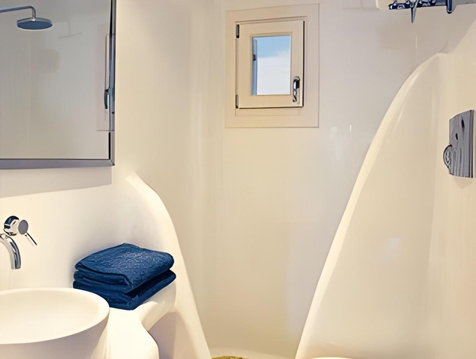 Bathroom 4, Zephyros Hotel, South Aegean