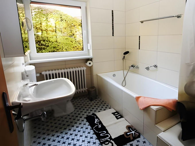 Bathroom 4, Pension Elan, Regen