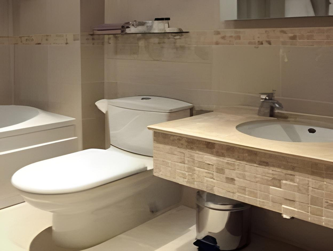 Bathroom 5, Bedruthan Hotel & Spa, Cornwall