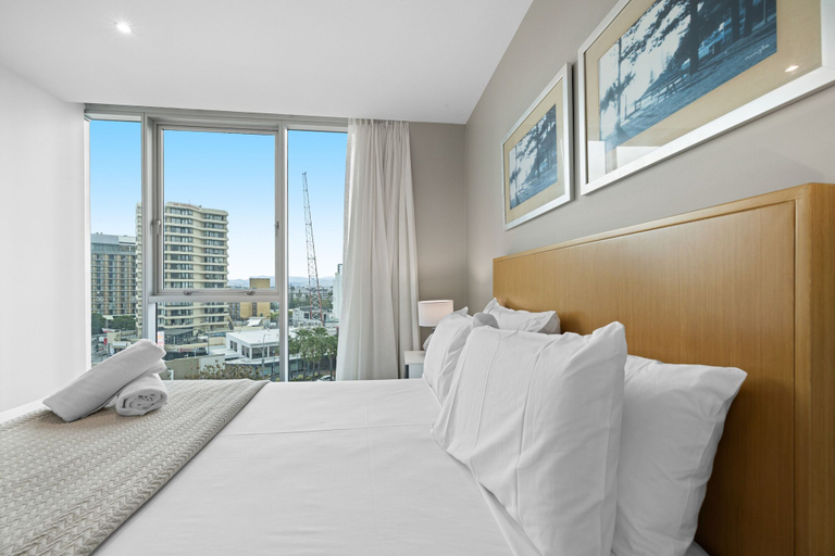 Bedroom 3, Pool and Ocean Views at the H-Residences, Gold Coast