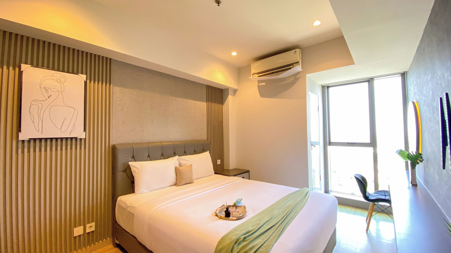 Bedroom 1, Cozy And Modern Look 1Br Apartment Branz Bsd City, South Tangerang