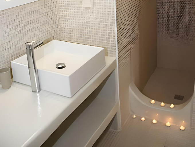 Bathroom 2, Blue Dolphins Apartments, South Aegean