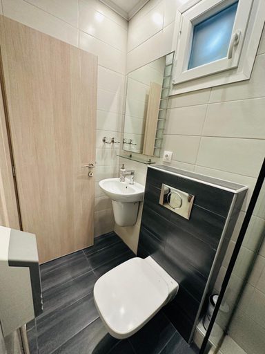 Shower 3, Afrodite Seaside Rooms, Central Macedonia