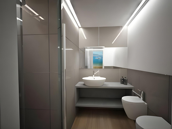 Bathroom 4, Eco Hotel Bonapace, Trento
