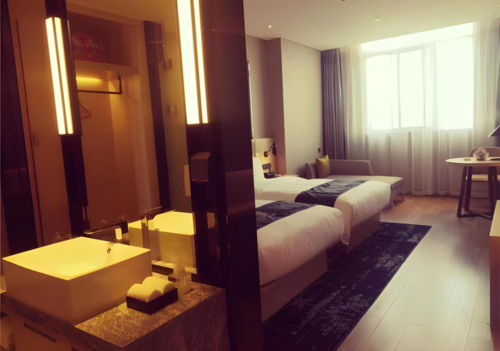 Bedroom 2, Echarm Hotel Shuangliu International Airport store, Chengdu