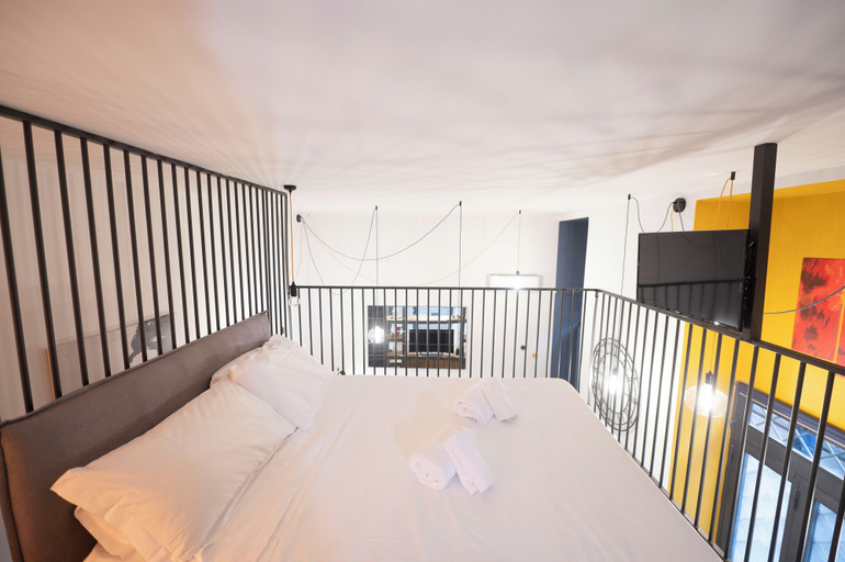 Bedroom 3, Colorful Design Loft Near Villa Pamphili , Roma