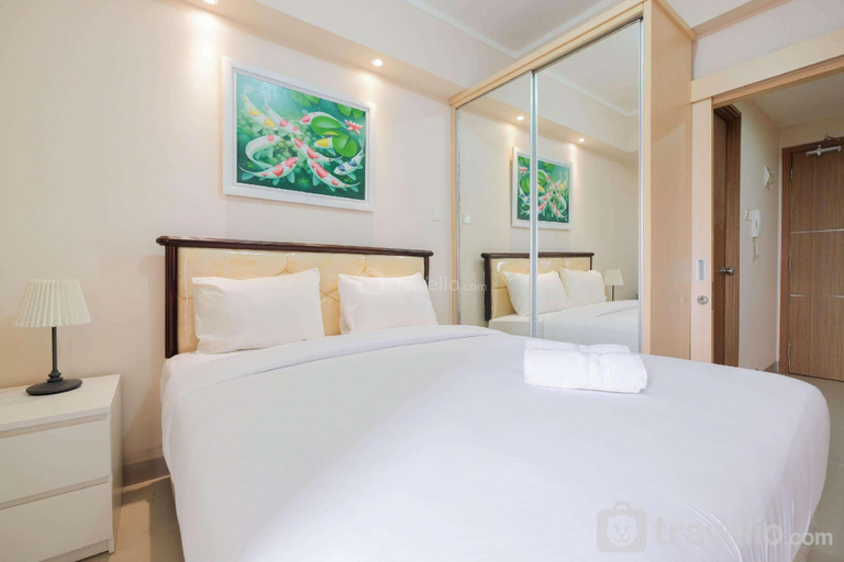 Bedroom 1, Comfy Studio The Oasis Cikarang Apt By Travelio, Cikarang