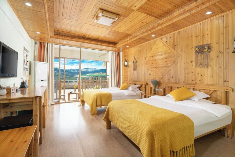 Bedroom 2, Longji Panorama Hotel, Guilin
