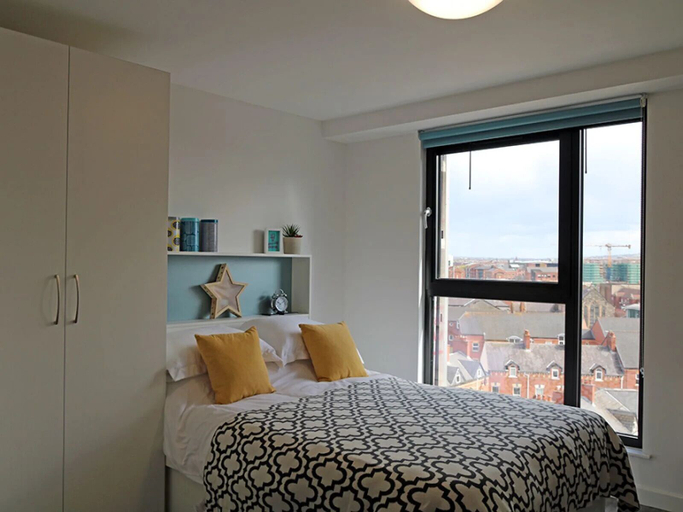 Bedroom 2, Student Only Botanic Studios, Belfast