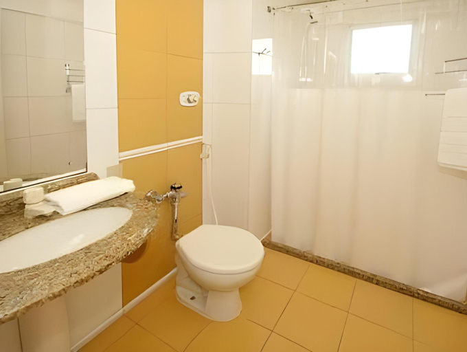 Bathroom, Solis Praia Hotel Itapema, Itapema