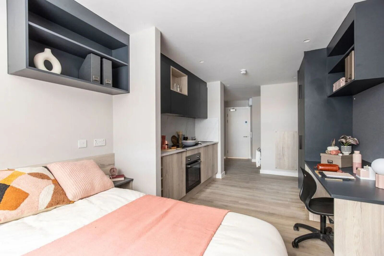 Bedroom 3, Briggate Studios - Campus Accommodation, Leeds