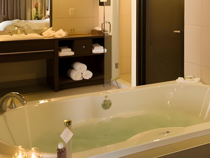 Bathroom 5, Hotel Mortagne, Lajemmerais