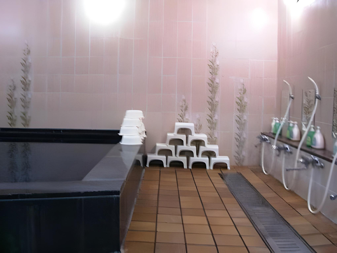 Bathroom 3, Ryokan Nissho-besso, Kyoto
